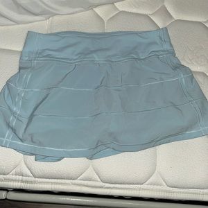 Light blue lululemon skirt with shorts underneath. Size 4 mid rise